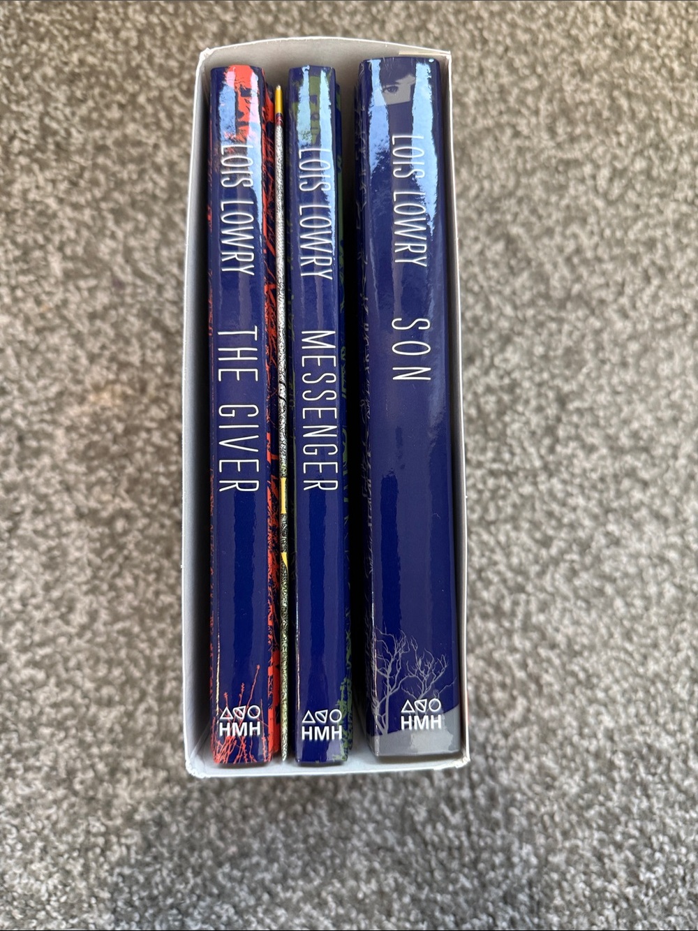 Set of 3 Lous Lowry books. Son, Messenger and The Giver